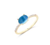 Anillo Nanis Mujer DANCING LONDON BLU in Oro Topazio 1.50 Ct AS35-597 - AS35-597 GG-IN